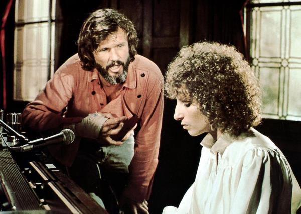 Kris Kristofferson, Barbara Streisand in "A Star Is Born"